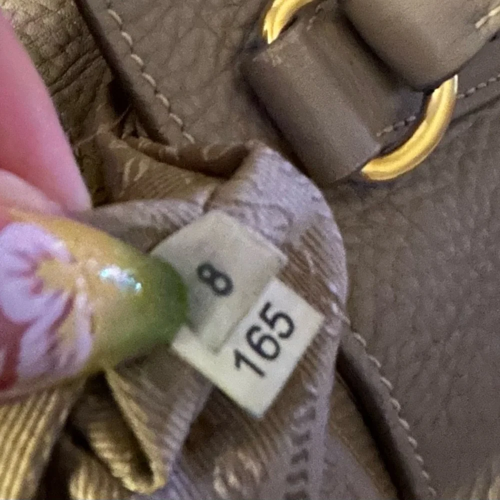Prada • Taupe Leather Tote Bag • Large - Picture 9 of 16